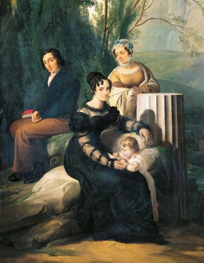 Portret rodziny Borri Stampa, 1822. autorstwa Francesco Hayez