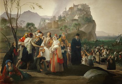 Uchodźcy z Parga autorstwa Francesco Hayez