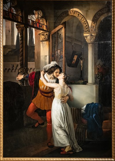 Ostatni pocałunek Romea z Julią autorstwa Francesco Hayez