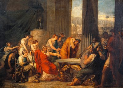 Ulisses na dworze Alcinous, Francesco Hayez (1791-1882), olej na płótnie, 69x98 cm autorstwa Francesco Hayez