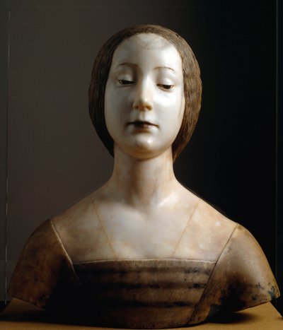 Popiersie kobiety, znanej jako Izabela Aragońska autorstwa Francesco Laurana