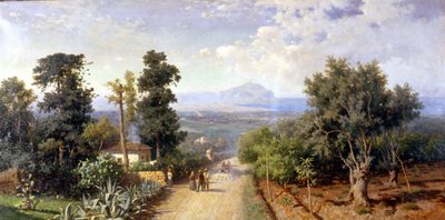 Okolice Palermo. Obraz F. Lojacono autorstwa Francesco Lojacono