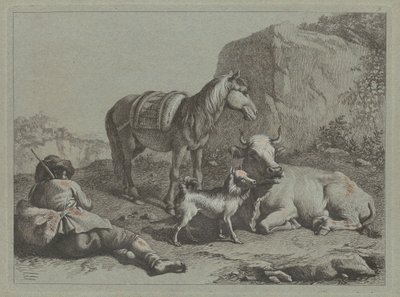 Leżący pasterz z workiem, ok. 1930 r. 1763. autorstwa Francesco Londonio