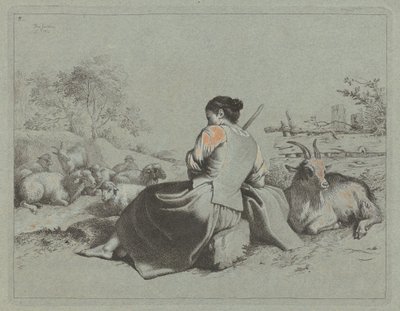 Siedząca pasterka, 1762. autorstwa Francesco Londonio