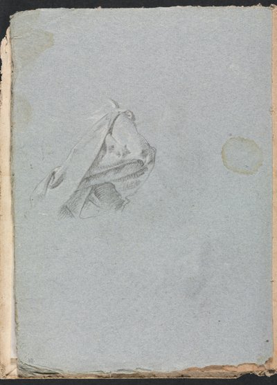 Szkicownik werona: studium draperii, strona 10, 1760. autorstwa Francesco Lorenzi