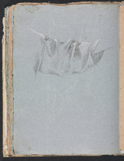 Szkicownik werona: studium draperii, strona 48, 1760. autorstwa Francesco Lorenzi