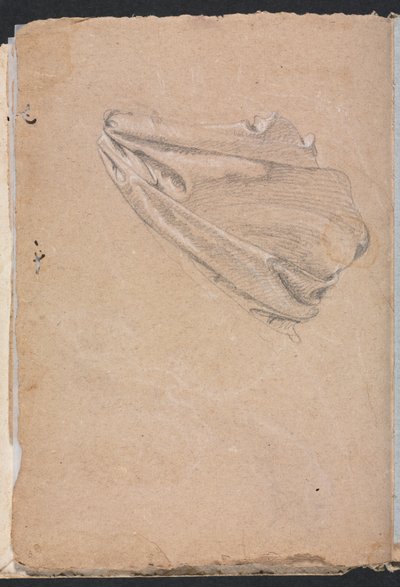Szkicownik werony: studium draperii, strona 6, 1760. autorstwa Francesco Lorenzi