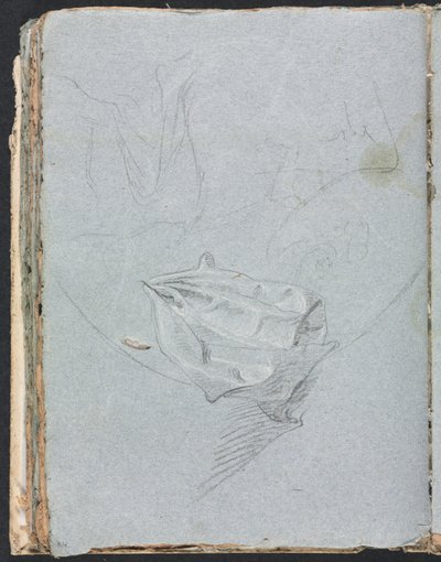 Szkicownik werony: studium draperii, strona 84, 1760. autorstwa Francesco Lorenzi