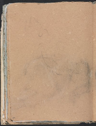 Szkicownik werona: Nieczytelny formularz, strona 34, 1760. autorstwa Francesco Lorenzi