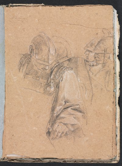 Szkicownik werony: żołnierze strona 73, 1760. autorstwa Francesco Lorenzi