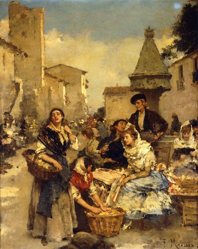W sklepie, autorstwa Francesco Miralles Galaup
