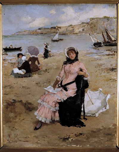 Na plaży autorstwa Francesco Miralles Galaup