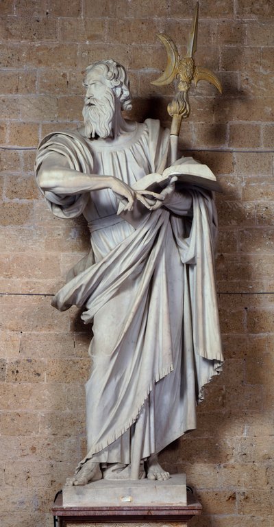 Św. Tadeusz, marmurowa rzeźba Francesco Mochi (1580-1654), Muzeum Dzieł Katedralnych, Orvieto, Włochy autorstwa Francesco Mochi