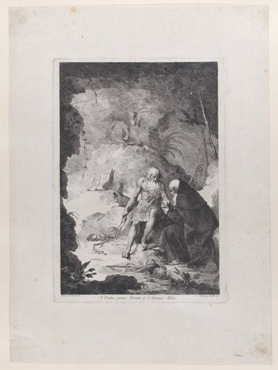 Św. Paweł Pustelnik i Św. 1784-1836. autorstwa Francesco Novelli
