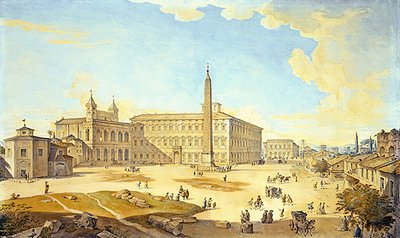 Widok na Rzym (akwarela na papierze) autorstwa Francesco Panini