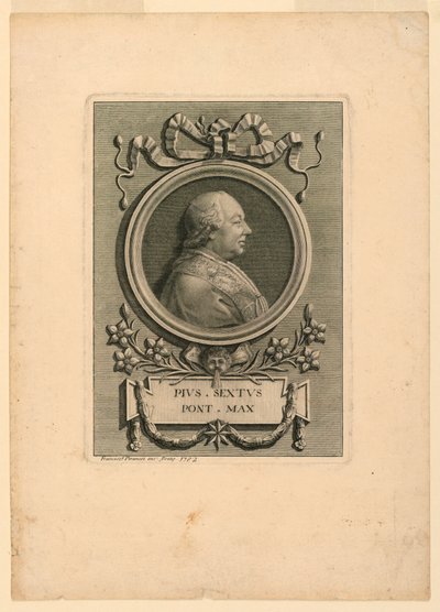 Papież Pius VI (1775-1799) autorstwa Francesco Piranesi
