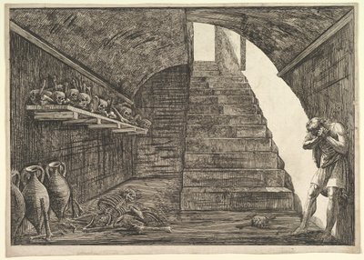 Scena więzienna.n.d. autorstwa Francesco Piranesi