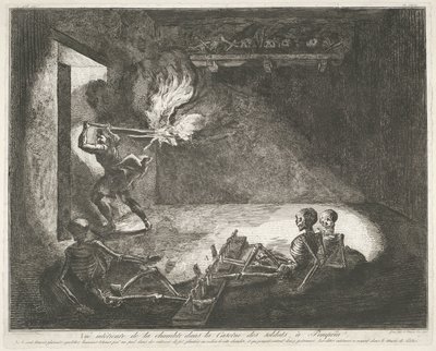 Soldatenkazerne te Pompei Starożytności Magna Graecia (tytuł serii) autorstwa Francesco Piranesi