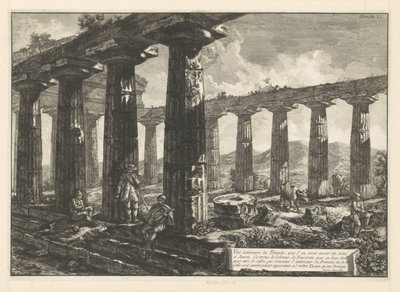 Świątynia Juno w Paestum Vue intérieure du Temple, que l