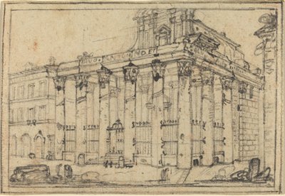Świątynia Antonina i Faustyny autorstwa Francesco Piranesi