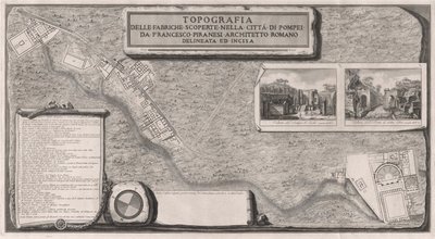 Topografia fabryk odkrytych w mieście? z Pompejów autorstwa Francesco Piranesi