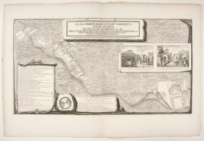 Topografia fabryk odkrytych w mieście? z Pompejów autorstwa Francesco Piranesi
