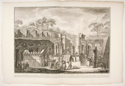 Widok świątyni d autorstwa Francesco Piranesi