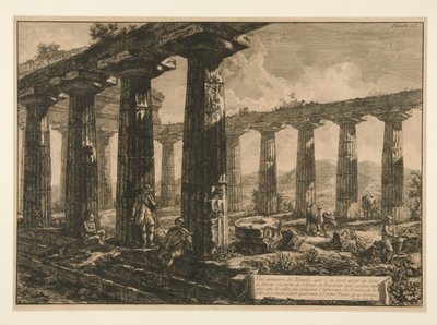 Widok wnętrza świątyni, że autorstwa Francesco Piranesi