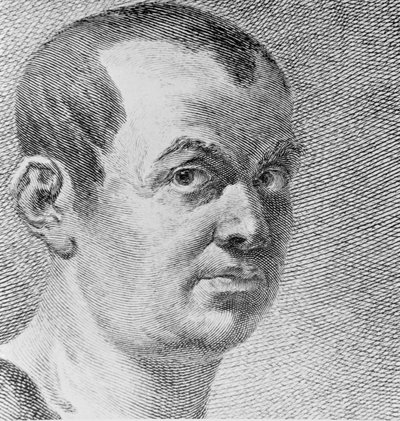 Portret Giovanniego Battisty Piranesi 1720-78 1750 grawerowanie bw szczegóły zdjęcia 136353 autorstwa Francesco Polanzani