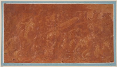 Agamemnon und Kassandra werden während eines Banketts ermordet autorstwa Francesco Primaticcio