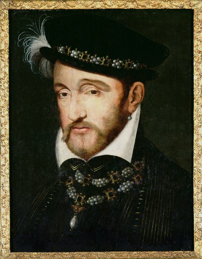 Portret Henryka II (1519-59) autorstwa Francesco Primaticcio
