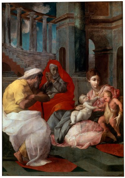 Święta Rodzina z Janem Chrzcicielem i Świętą Elżbietą, 1541 autorstwa Francesco Primaticcio