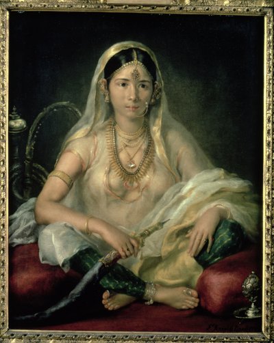 Portret damy Mogołów, 1787 autorstwa Francesco Renaldi
