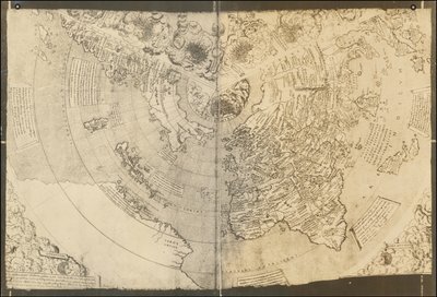 1506 Mapa świata Contarini-Roselli autorstwa Francesco Rosselli