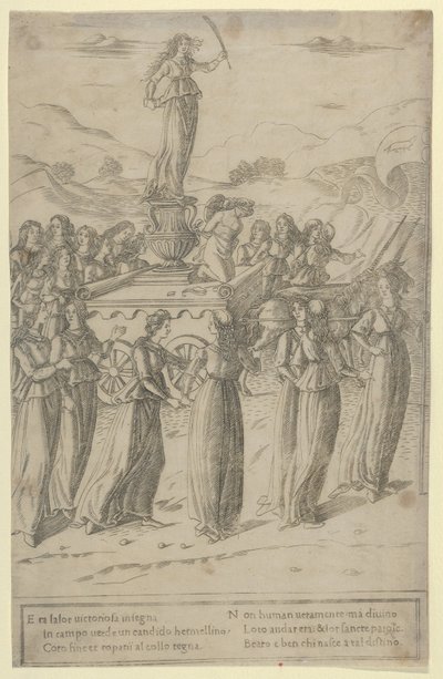 Triumf Czystości, ca. 1480-90. autorstwa Francesco Rosselli