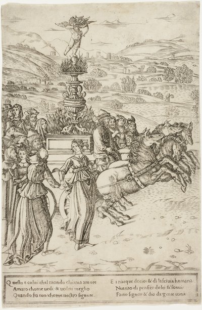 Triumf miłości autorstwa Francesco Rosselli