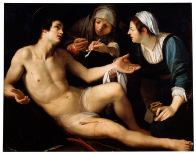 Święty Sebastian, koniec XVI lub początek XVII wieku. autorstwa Francesco Rustici