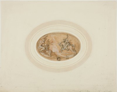 Marcus Curtius Skacząc w otchłań autorstwa Francesco Salviati