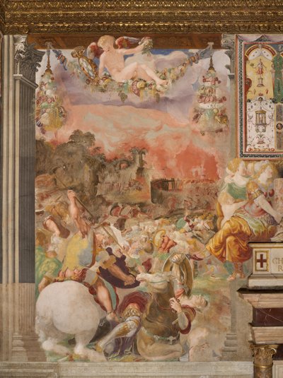 Rozgromienie Volscii autorstwa Francesco Salviati