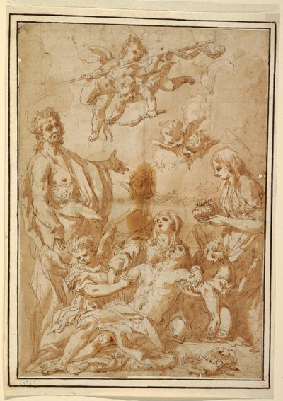 Opłakiwanie Chrystusa autorstwa Francesco Saverio Mergolo
