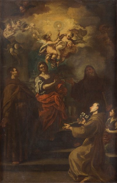 „Adoracja Eucharystii”, 1677-1747 autorstwa Francesco Solimena