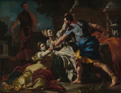 Śmierć Messaliny autorstwa Francesco Solimena