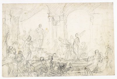Król Salomon i królowa Saby autorstwa Francesco Solimena