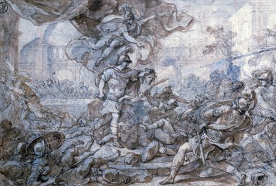 Perseusz trzymający głowę Meduzy, XVIII wiek autorstwa Francesco Solimena