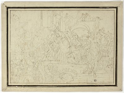 Władca odbierający damę autorstwa Francesco Solimena