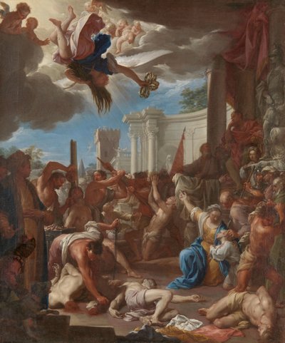 Męczeństwo Siedmiu Synów Św. Felicity autorstwa Francesco Trevisani