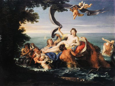 Triumf Galatei, Francesco Trevisani (1656-1746), olej na płótnie. autorstwa Francesco Trevisani