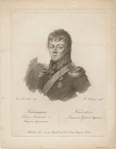 Portret hrabiego Piotra Pietrowicza Konownicyna 1764-1822, 1813 autorstwa Francesco Vendramini