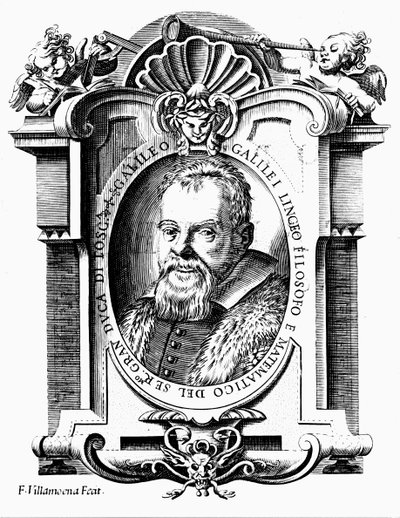 Galileo Galilei, włoski astronom i matematyk, początek XVII wieku autorstwa Francesco Villamena