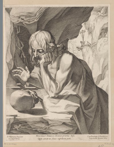 Święty Hilarion autorstwa Francesco Villamena